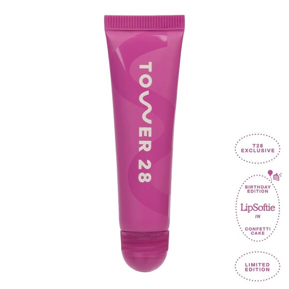 *NWT* Tower 28 LipSoftie™ Lip Treatment Confetti Cake - Picture 3 of 3
